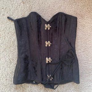 Black corset - Ren Faire Cosplay Costume Halloween Goth. 36 bust / 30 waist